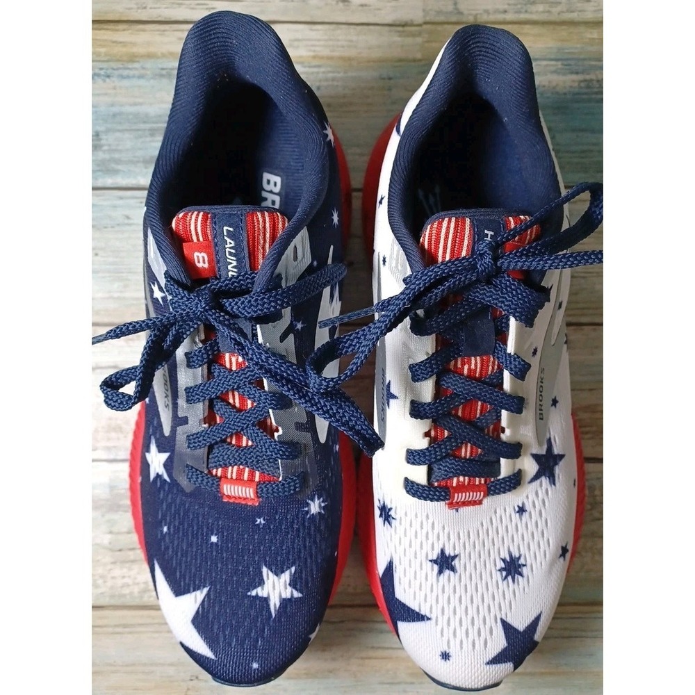 Brooks Women's Launch 8 USA Stars & Stripes Size 6.5 Running Shoes - Picture 7 of 10